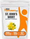 BulkSupplements.com St. John's Wort Extract - St. Johns Wort Supplement, Herbal Supplement for Mood - Vegansk & Glutenfri, 600 mg per servering, 100g (3,5 oz) (Pack of 1)