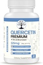 Quercetin Premium med sink og bromelain - immunsystem og respiratorisk helse - Antioksidant fordeler - Ikke-GMO, Glutenfri - 60 Vegankapsler