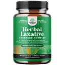 Herbal Laxative kapsler med probiotika – Naturlige Laxativer for cocktails med Senna Leaf, Psyllium, Aloe Vera – Colon Cleanse for kvinner og menn - Detox for gut helse og vektkontroll – 60 Ct
