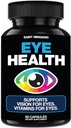 Øyepleie og visjon Vitaminer Supplement 60 kapsler - støtter øyestrekning, tørre øyne og visjon helse - støtter visjon, okular og makular helse - 14 aktive ingredienser, lutein.