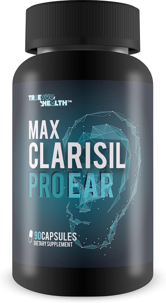 Max Clarisil Pro øredobber - Høretap og øreringsstøtte - Naturlig gurkemeiebasert formel til støtte Redusert sviting og forbedret ørehelse - Max Clarisil Pro høretap Supplement