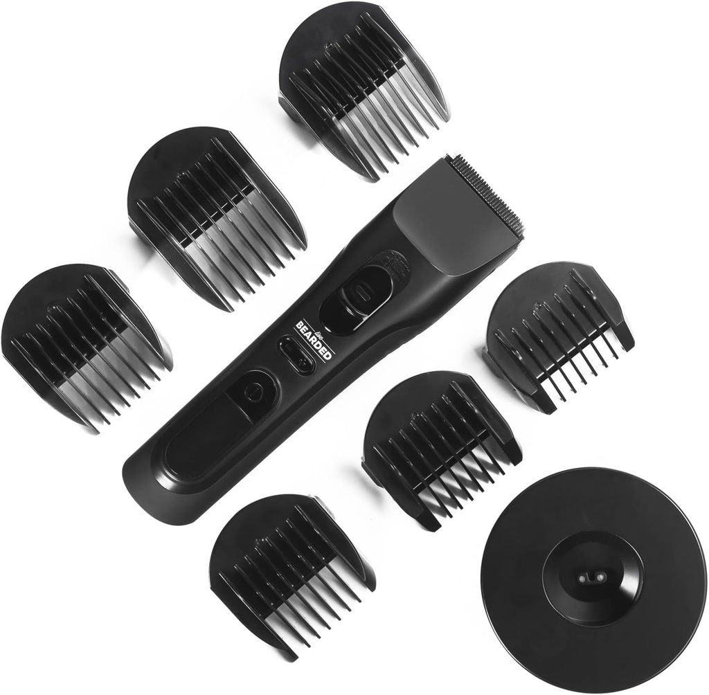 Live Beard MT-1 Beard Trimmer - Oppladbar med 240-minute Run-Time, keramisk Blade, Whisper Stille og 28 Kombinasjons Cutting Lengder for menn