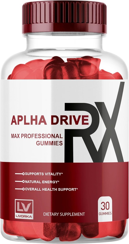LIVORKA Alpha DriverRX Gummier, Alpha DriverRX Advanced Formula, Alpha DriverRX, Alpha DriverX, Alpha DriverX Piller Kapsler 30 Gummier i 1 måned