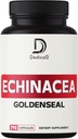 1000mg Echinacea Goldenseal Kapsler - 240 greve av 4 måneders forsyning - støtte immunsystem, velvære og overal helse