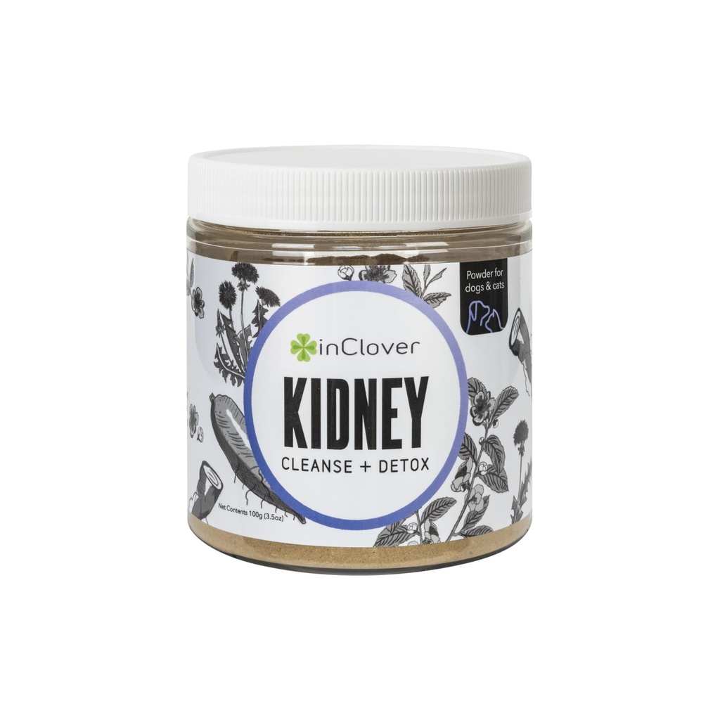 InClover Nyre – Blader og urinhelse Supplement for hunder og katter - med Resveratrol (Found i tranebær), L-karnitin og D-Mannose - støtter en sunn urinstrakt og optimal nyrefunksjon