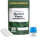 Ekstra styrke [20 Pack] Menthol Eucalyptus Humidifier Pads - Universal Vapor Pads for alle Vks, Crane, Andre modeller - Vapopads erstatning - Naturlig vannfri Vaporizers Pads - Kald/Flu symptomer