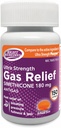 Gass Relief Ultra Styrke, 180mg Simetikon (150 Softgels) Rask lindring fra gass, Bloating, Fullhet, Smertefull Diskomfort, Sammenlign med Ultra Styrke Phazyme Aktiv Ingredient