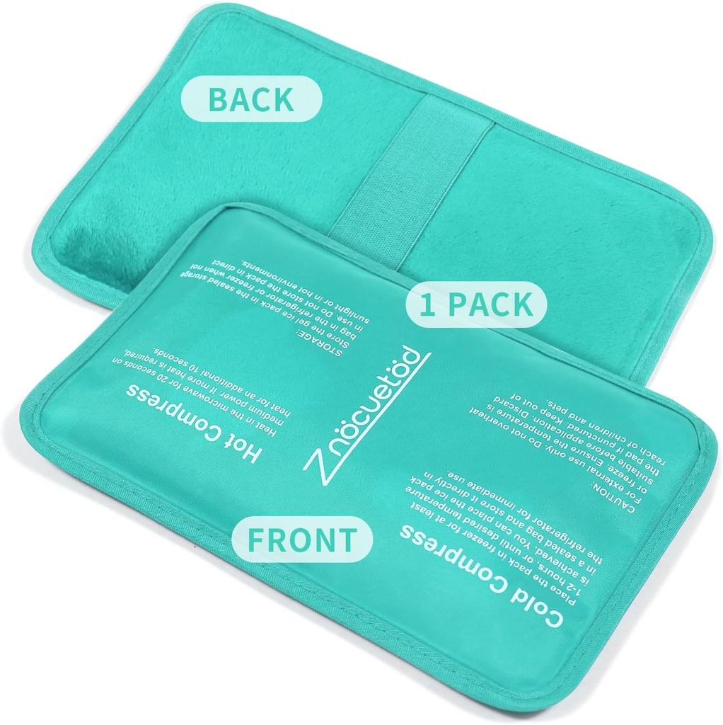 Gel Ice Pack for skadeskader Reusable Soft Freezer Ice Bag med stroppe-varme kalde kompressor pakker for svimlende Bruises Kirurgisk Knee skulderfot tilbake Ankel Hals Elbow visdom tann-1 pakke