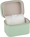 SAGE Dosery reisepille saken & Easy-Slid Pouches - Vegansk skinn daglig pille organizer med 7 Airtight lommer for medisinsk lagring og beskyttelse - stilig medisinorganisator