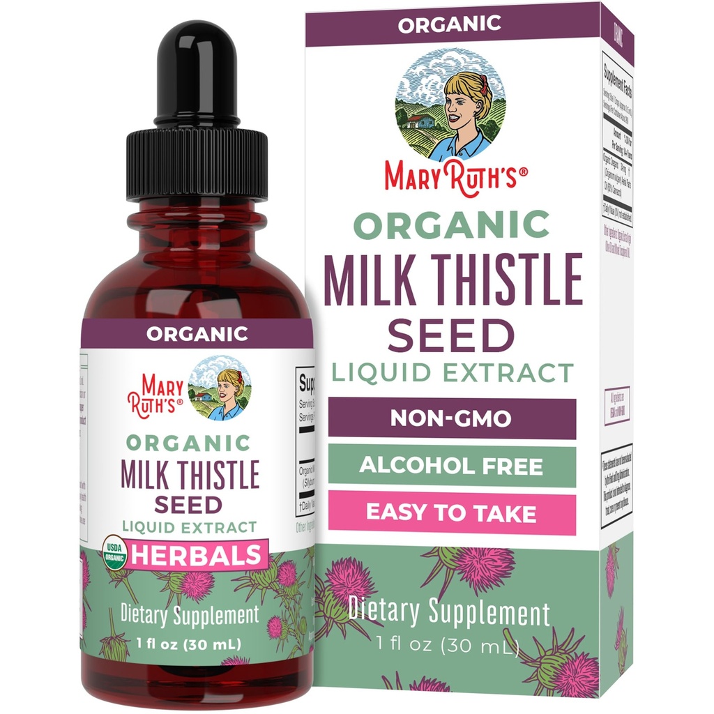 MaryRuth Organics Melk Thistle frø flytende ekstrakt, 1 FZ