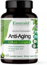Emerald Labs Anti-Aging Cellular Complex - støtter sunn aldring & lever helse med Setria L-Glutathione, CoQ10, R-Alpha Lipoic Acid, Resveratrol & Mer - 60 Grønnsaker Kapsler (30-dagers forsyning)