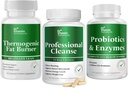 DR VITAMIN SOLUTIONER Termogene fettforbrenner og profesjonell detox rense Bundle - 15 dagers rense for vektkontroll, gut helse, og blooting relief - 240 Caps