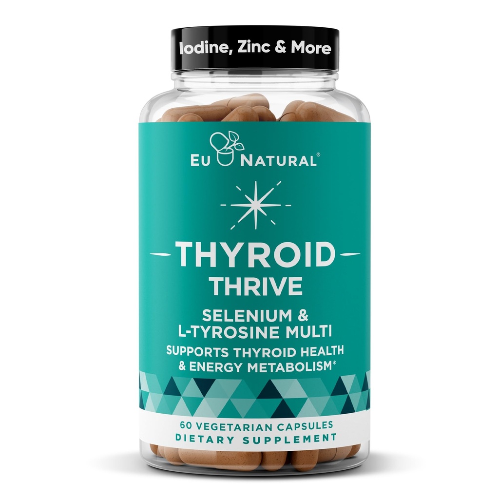Spark Energistøtte – Thrive, naturlig bekjempe tretthet, balansehormoner, fremme fokusert energi – sink, selen, jodin – 60 vegetariske myke kapsler