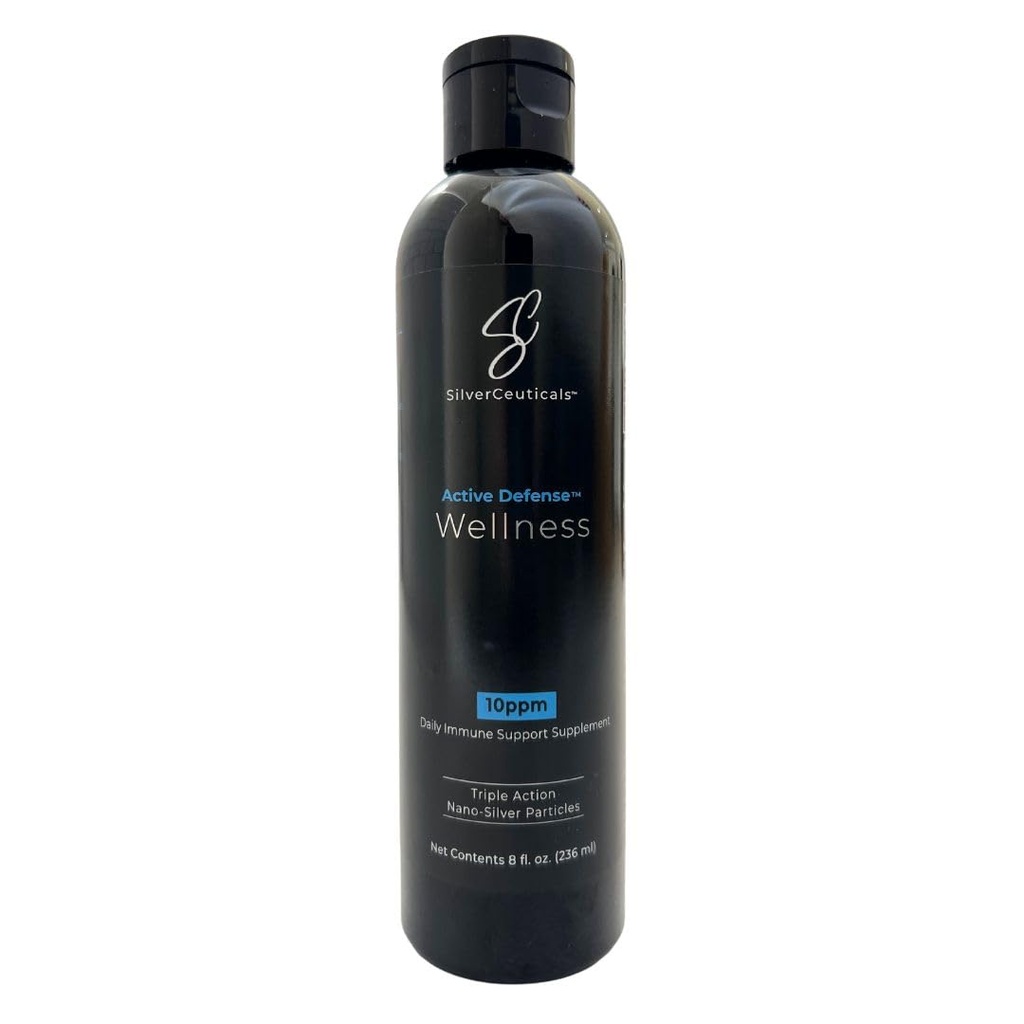 Colloidal Silver w/Nano Technology - 10ppm 8oz - 8X Mer Effektiv - Natural Immun Support - Lagre de syke dagene - Alder 5 og opp - Outperforms Høyere PPM Silvers - Ingen smak og lukt - 3rd Party Tested