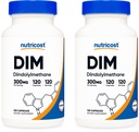 Nutricost DIM (Diindolmetan) 300 mg, 120 kapsler med BioPerine (2 flasker)