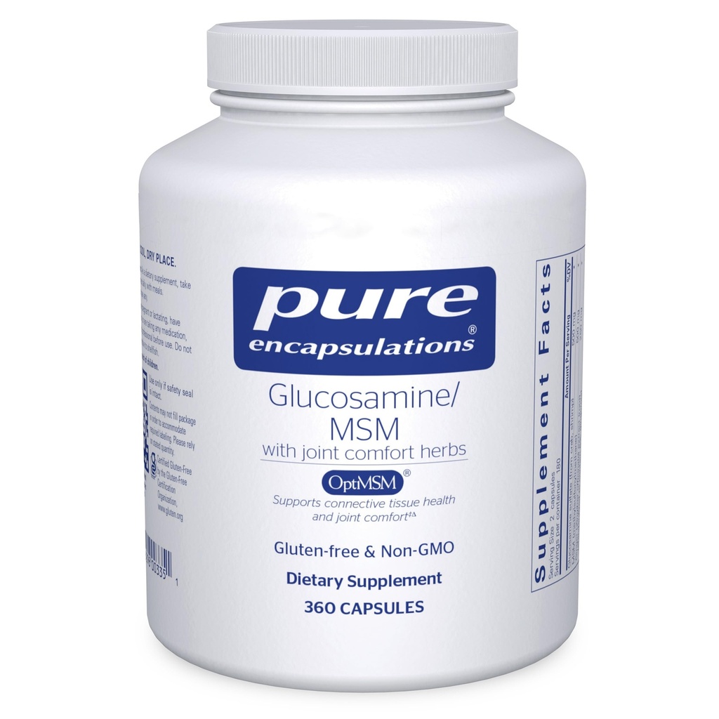 Ren innkapslinger Glukosamin MSM | Supplement for felles støtte, mobilitet, komfort, Cartilage Helse og Connective Tsue* 360 Kapsler