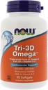 Nå Mat Nå Matvarer, (3 Pakke) Tri-3D Omega, 330 EPA/220 DHA, 90 Softgels
