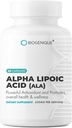 Alpha Lipoic Acid 650mg, støtter antioksidant helse og generelle helse, fremmer generell helse og velvære, ALA 60 kapsler - laget i USA - Vegan, ikke-GMO, Glutenfri