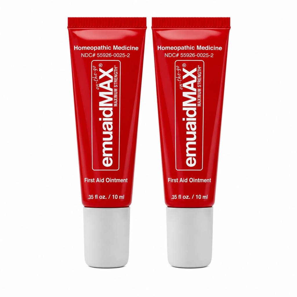 EMUAIDMAX Nail Fungus Behandling Ødeleggelse - Kraftig naturlig negle & tåneil Fungus behandling for motstandsdyktige soppinfeksjoner, reduserer kløe og discomfort, On-The-Go Størrelse, 0,35oz, 2 pakke