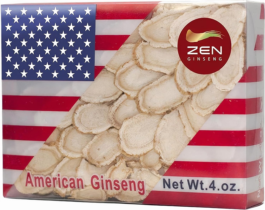 1 boks håndvalgt amerikansk Wisconsin Ginseng Slice (4 Oz.) - Øk immunsystemet raskt