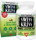 Sveitsiske Kris Herbal Laxative Tabletter, Gentle & Naturlige Laxatives for Discount Relief for voksne og barn over alder 6, arbeider i 6-12 timer, Senna Laxative, 120 tabletter Totalt