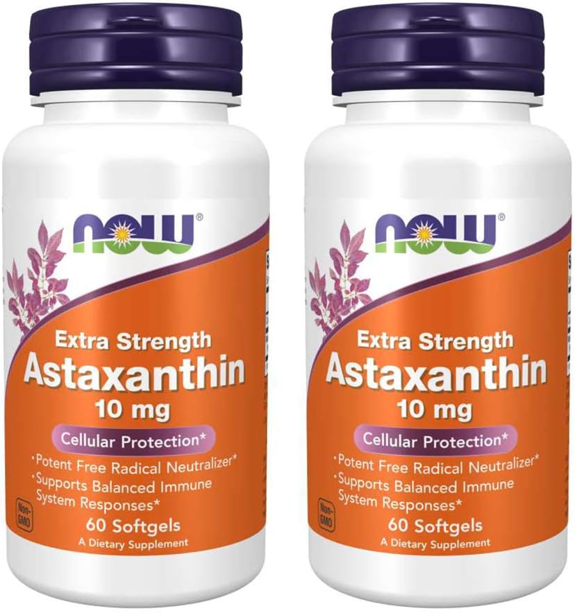 NU Matvarer Astaxanthin 10mg 60 SoftGels (2 Pack)