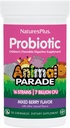 NaturesPlus Animal Parade Probiotic, Blandet Berry - 30 Chewables - Barns Digestion Supplement - Støtter Gut helse og immunfunksjon - Vegan, Glutenfri - 30 Services