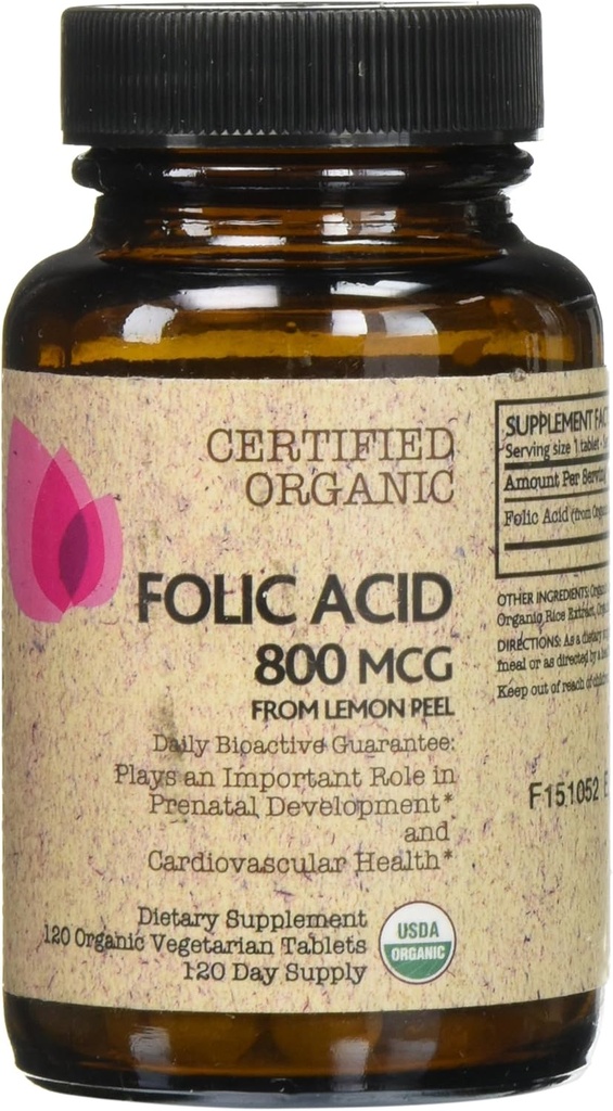 Futurebiotika Certifisert organisk folsyre - 120 tabletter