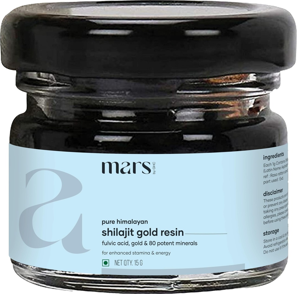 Mars Himalayan Shilajit Gold Resin - Organisk uttrukket fra High-Altitude Himalaya