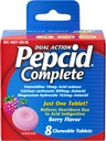 Pepcid Complete Acid Reduser + Antsyre for syre Reflux, 10 mg famotidin, 800 mg kalsiumkarbonat & 165 mg Magnesium Hydroxid per Heartburn Medisin Tablett, Antsyre Chews, Berry, 8 ct