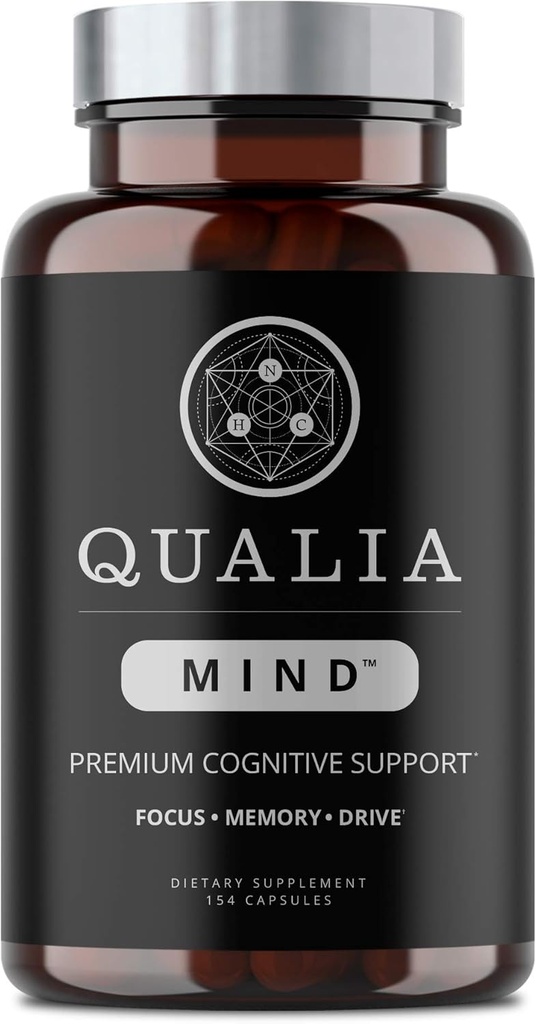 NEUROHACKER KOLEKTIVE Qualia Mind Nootropics 154 ct | Topp Brain Supplement for minne, fokus, Mental energi