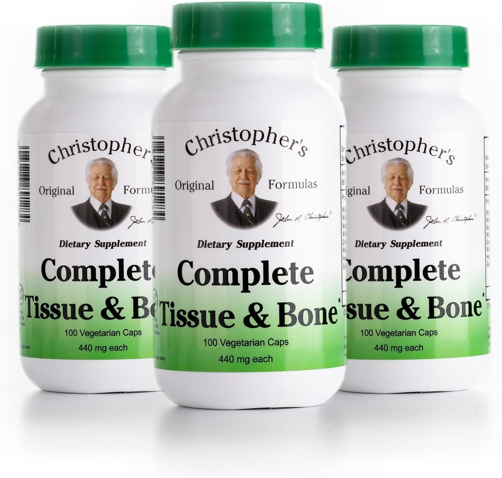 Dr. Christophers Formeler Komplet vev og bein, 440mg, 100 kapsler (3 pakke)