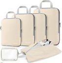 Gonex kompresjon pakke kuber, 3pcs/4pcs utvides lagring reise bagasje vesker organisatorer
