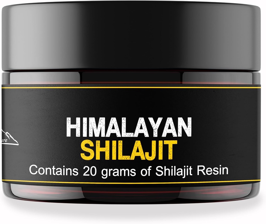 Generic SHILAJIT - Himalayan Sourced Shilajit Resin for menn og kvinner  Natural Naturlig og mest Potent | Tredjeparts Lab testet | 60 dager Sun tørket | Med måling spoon | 20 gram.