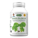 ANDREW LESSMAN Ginkgo Biloba 120mg - 180 kapsler - Standardisert ekstrakt for å opprettholde flyt av oksygen og næringsstoffer til brensel hjernen. Støtter hjernen, minnet og kognitiv funksjon. Ingen additiver