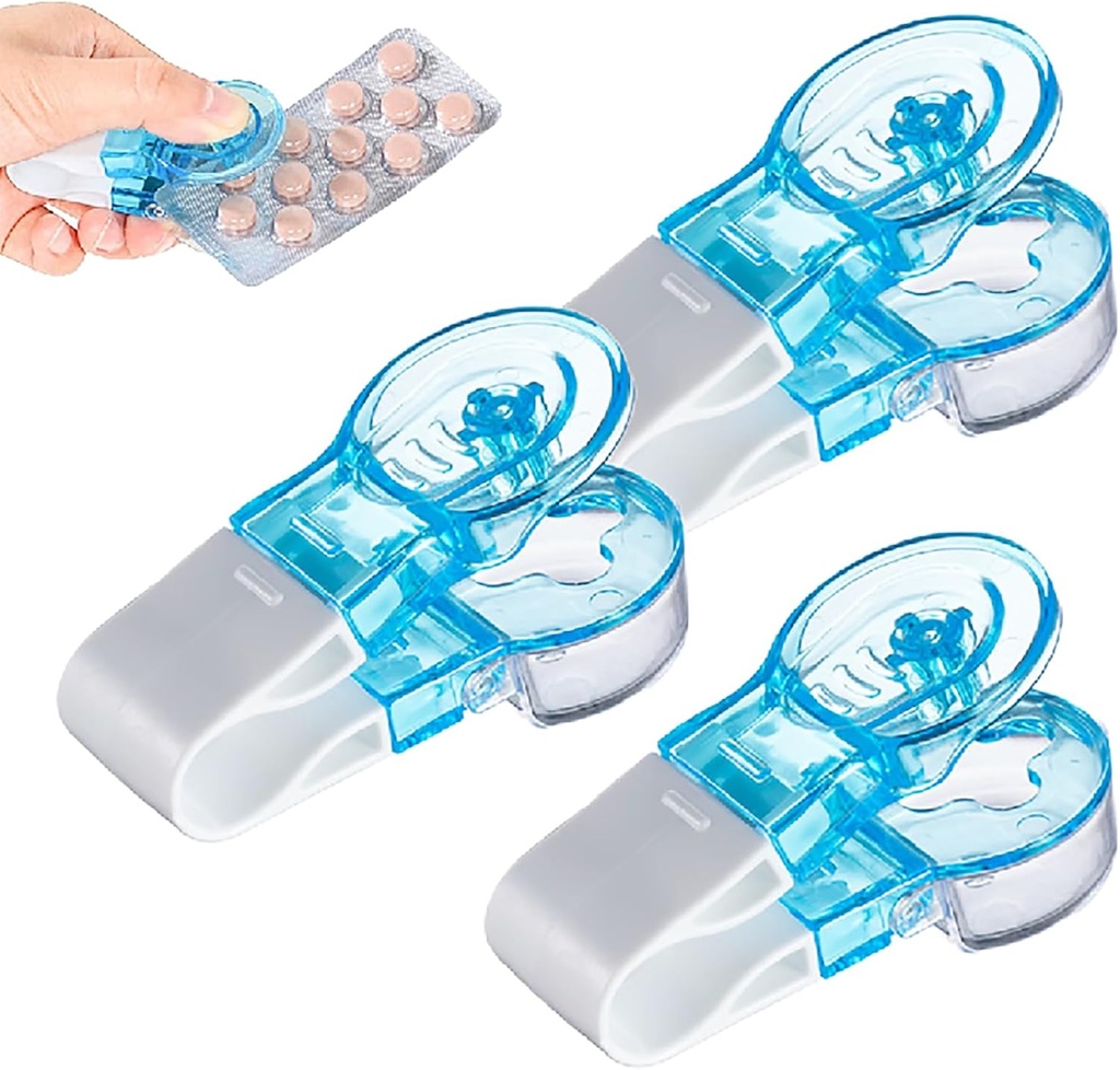 Bærbar Pill Taker, Oppgradere Pill Extractor Tool Portable Pill Popper Tool, Pill Popper for Blembler Pakker, Bærbare Reisetablet Dispenser piller Extractor Tool Husholdning Gadgets (3 stk)