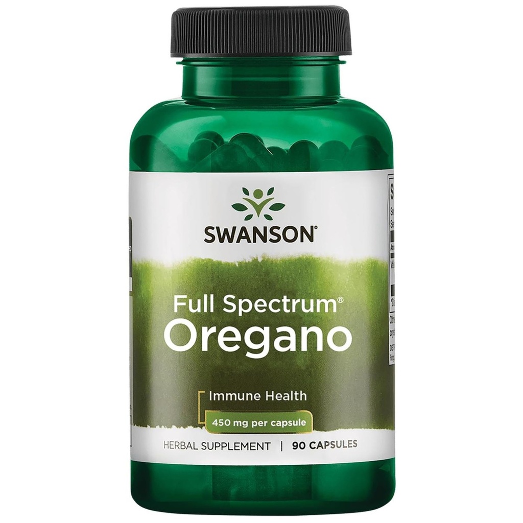 Swanson Oregano 450 Milligrams 90 Kapsler