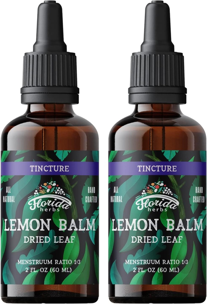 Lemon Balm Tinktur - organiske sitroner Drops - sitron balm ekstrakt - laget i USA - Organic 4 Fl Oz