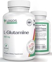 L Glutamin 1000mg | Kosttilskudd for muskelvev | Ikke-GMO L-Glutamine for Gut Helse og Lining | Unflavored piller (100 greve)