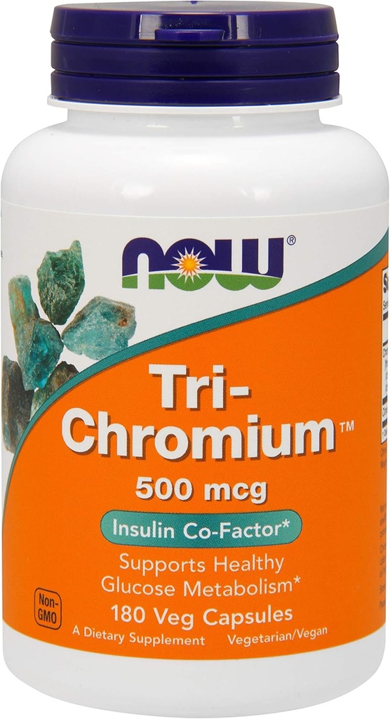 NU Matvarer - Tri-Chromium 500 mcg. - 180 Vegetariske kapsler