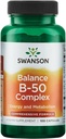 Swanson B-50 Complex - vitamin Supplement Fremme energi og metabolisme støtte - kan støtte hjerte helse, minne og støtte - (100 kapsler)