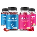 NutraChamps komplett hår, hud og negler Bundle. Biotin, Collagen, Keratin