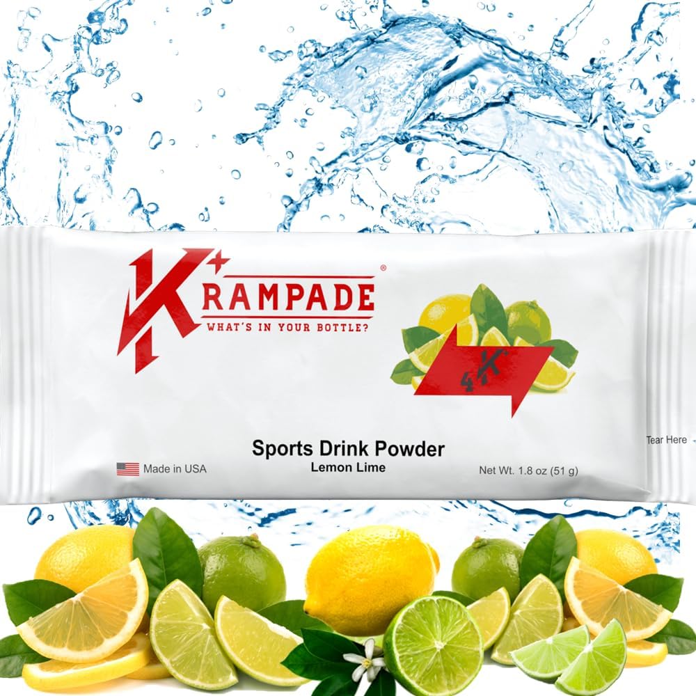 Krampade Electrolytes pulver Kalium Supplement - 4000 mg K+, > 4X mer enn kokosvann | Instant Cramp Relief