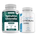 Teaveli Citicolin med Spirulina klorella Capsules Bundle