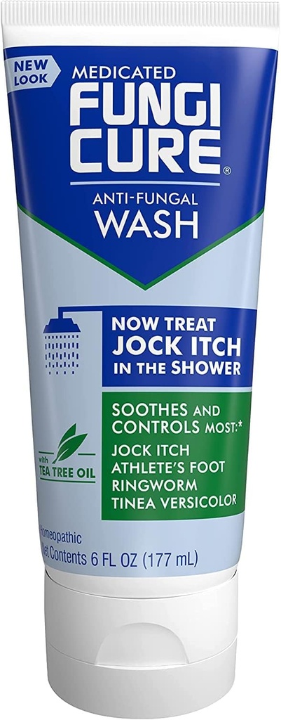 FungiCure Medisinert Anti-Fungal Jock Itch Vaske - Behandle Jock Itch i dusjen-6 Fl Oz (pakke med 2)