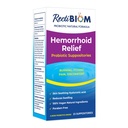 RektiBiom probiotiske hemorroide lindringssuppositorier med huden beroligende naturlige ingredienser, rask lindring. Hyaluronsyre og gurkemeieekstrakt, Vegansk, Glutenfri formulering