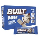 Bygget Bar, Puff Protein Bars, Informasjonskapsler 'N Cream Puff, 17g Protein Snacks, On-The-Go Bars, Bare 140 kalorier, 7g sukker, kollagen, ikke glutenfri, 12 greve