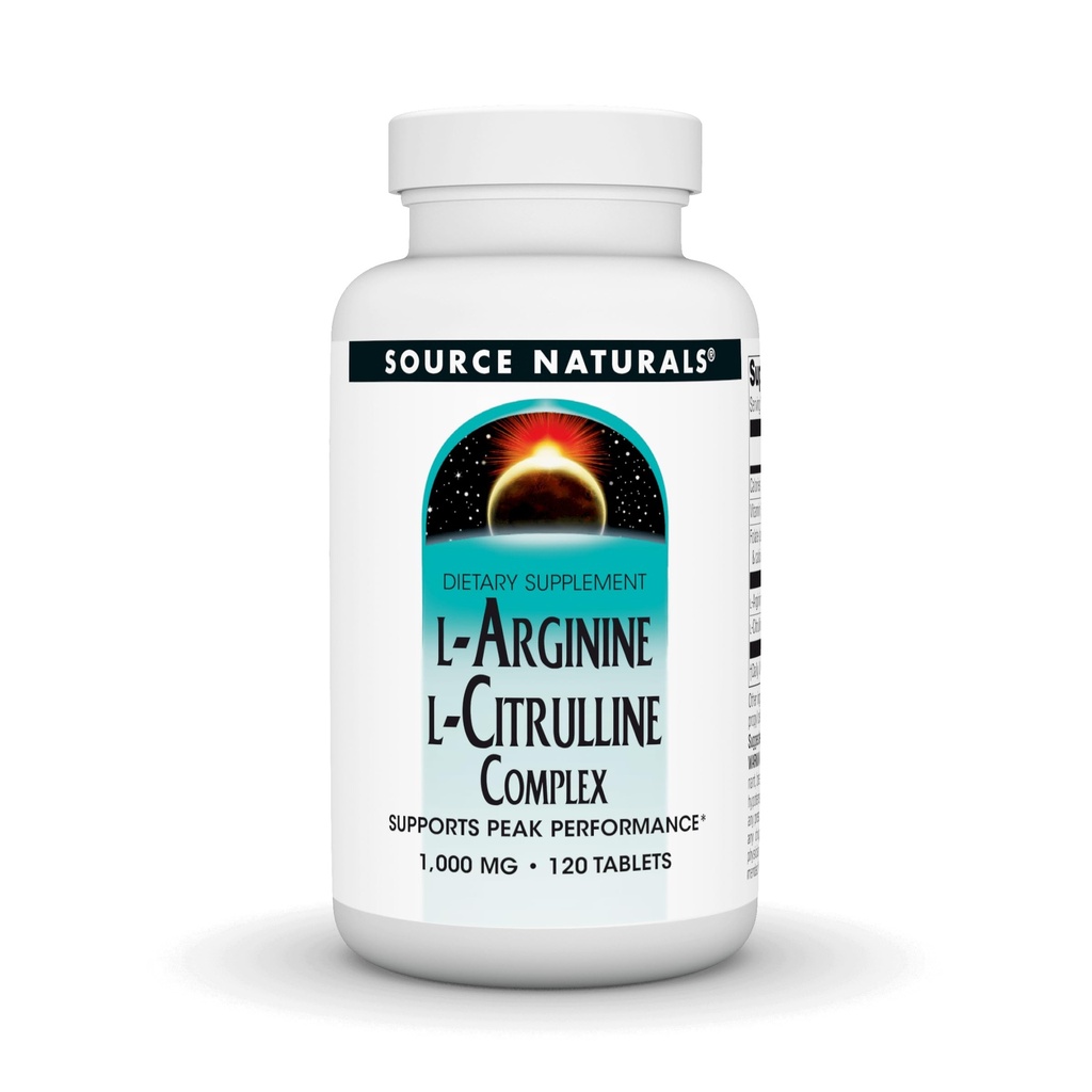 Kilde Naturals L-Arginin L-Citrullin Complex, 120 tabletter, 1000 mg