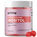 Myo-Inositol & D-Chiro Inositol Gummies, Vitamin B6 B12 & Folat for kvinner, Vegansk, Sukkerfri, Jordbær Flavor, 60 Antall