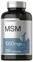 Horbäach MSM Supplement Capsules | 1000 mg | 250 greve | Ikke-GMO og Glutenfri formel | Metylsulfonylmetan